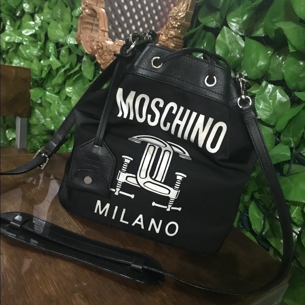 $995 Moschino Couture! X Jeremy Scott Bucket Bag